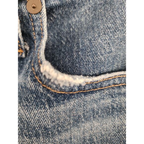 Madewell Size 32 Medium Wash Classic Straight Leg Jean 24 Inch Inseam - Picture 4 of 14